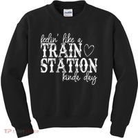 Could Be A Train Station Kinda Day Kids Sweatshirt thumb 0