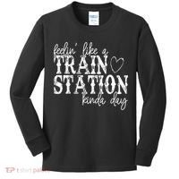 Could Be A Train Station Kinda Day Kids Long Sleeve Shirt thumb 0