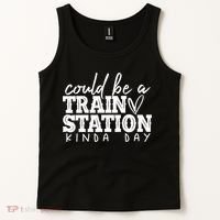 Could Be A Train Station Kinda Day Tank Top thumb 2
