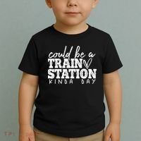 Could Be A Train Station Kinda Day Toddler T-Shirt thumb 2