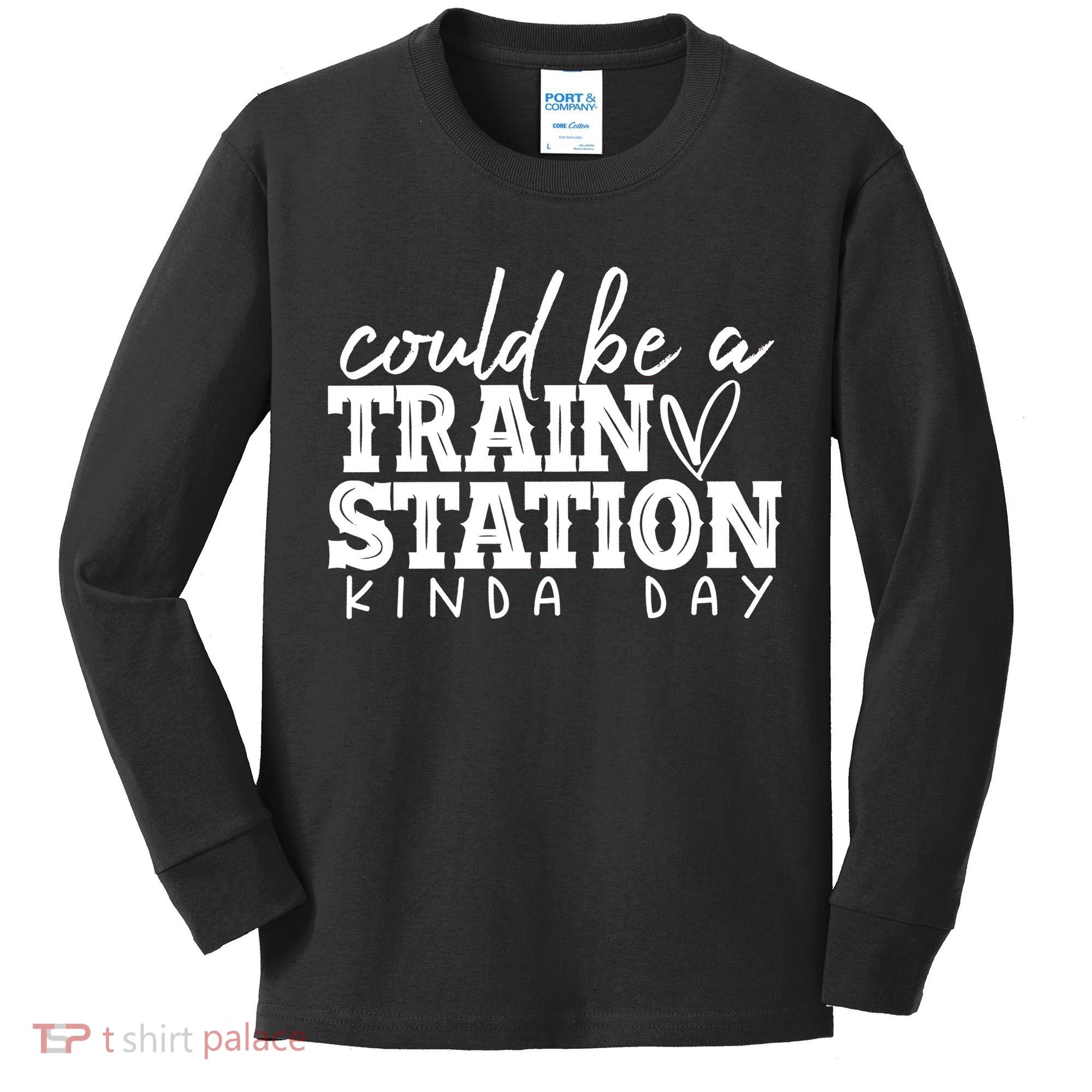 Could Be A Train Station Kinda Day Kids Long Sleeve Shirt