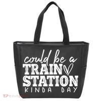 Could Be A Train Station Kinda Day Tote Bag thumb 0