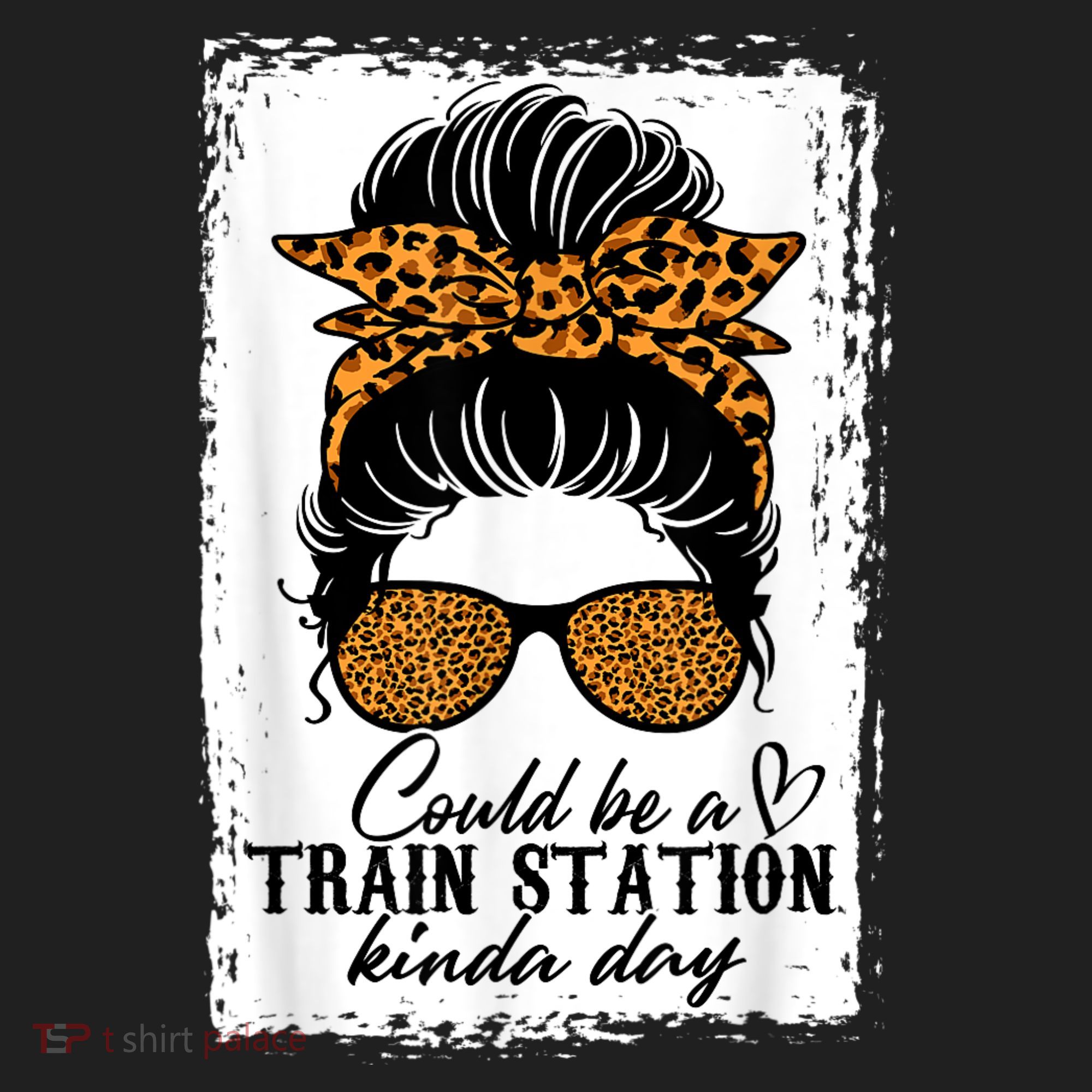 Could Be A Train Station Kinda Day Messy Bun Funny Women's Sweatshirt