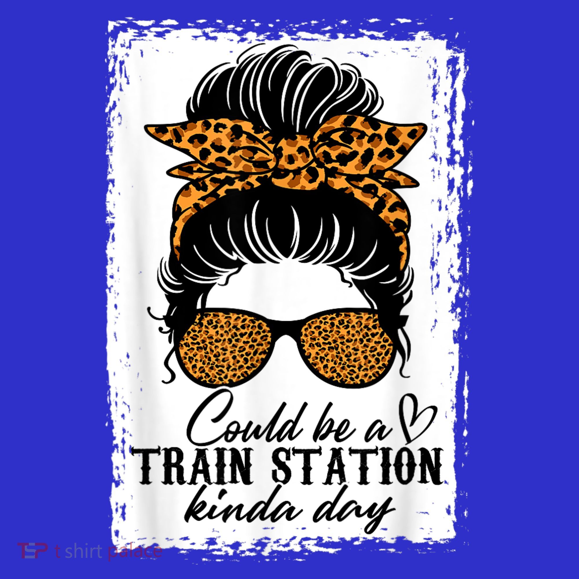 Could Be A Train Station Kinda Day Messy Bun Funny Hoodie