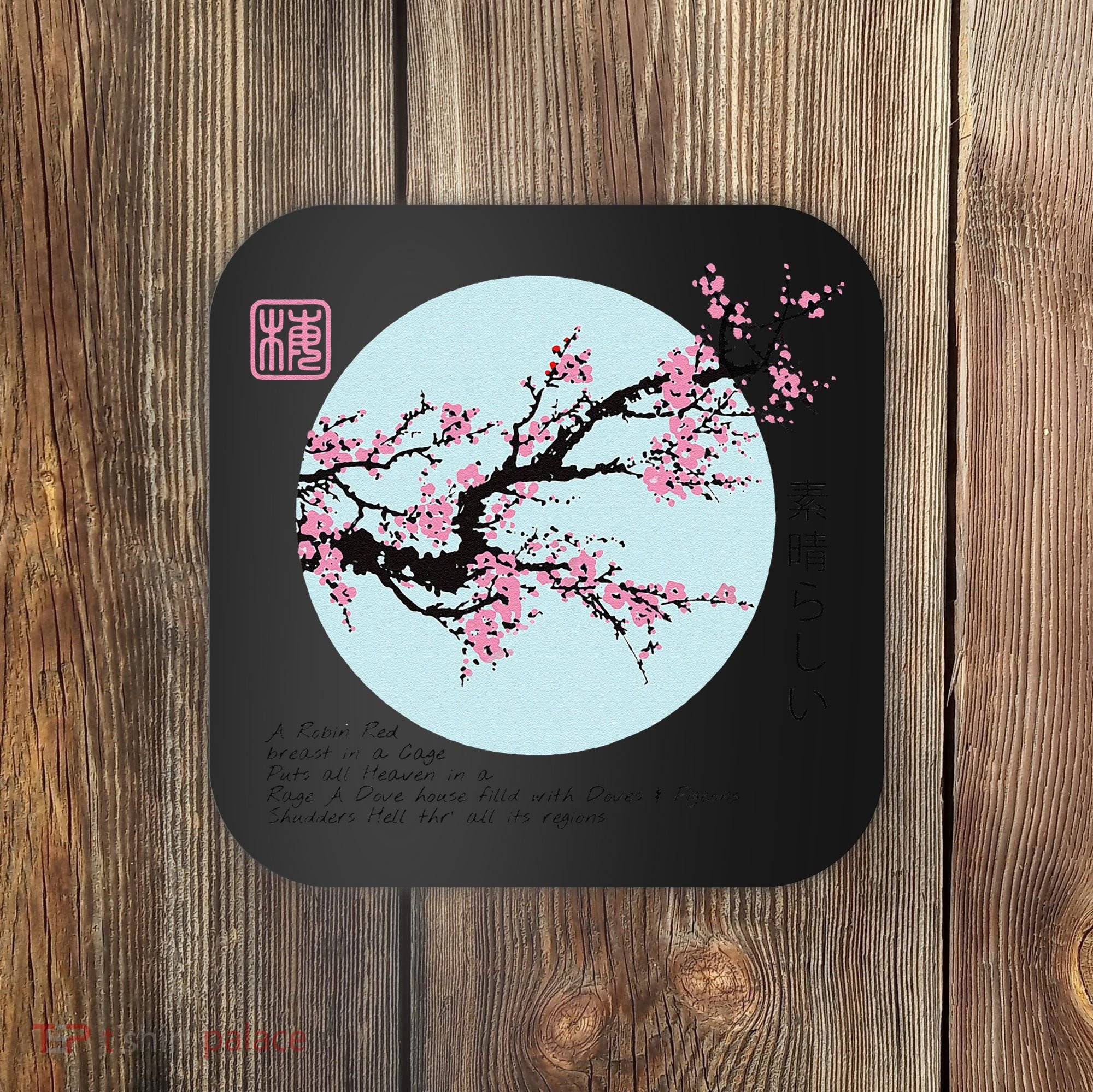 Cherry Blossom Aesthetic Japanese Harajuku Coaster