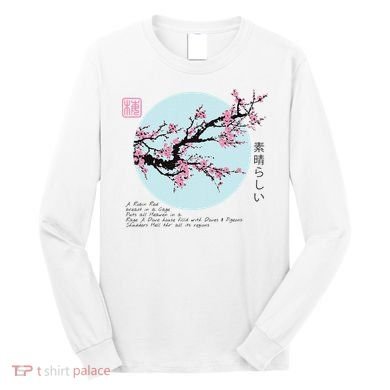 Cherry Blossom Aesthetic Japanese Harajuku Long Sleeve Shirt