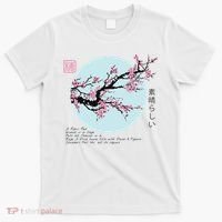 Cherry Blossom Aesthetic Japanese Harajuku T-Shirt thumb 0