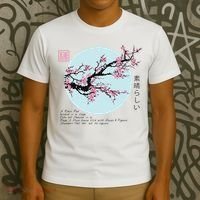 Cherry Blossom Aesthetic Japanese Harajuku T-Shirt thumb 3