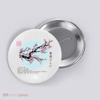 Cherry Blossom Aesthetic Japanese Harajuku Button thumb 0