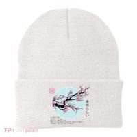 Cherry Blossom Aesthetic Japanese Harajuku Beanie thumb 0