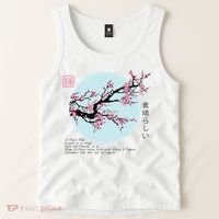 Cherry Blossom Aesthetic Japanese Harajuku Tank Top thumb 2