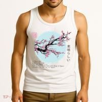 Cherry Blossom Aesthetic Japanese Harajuku Tank Top thumb 3