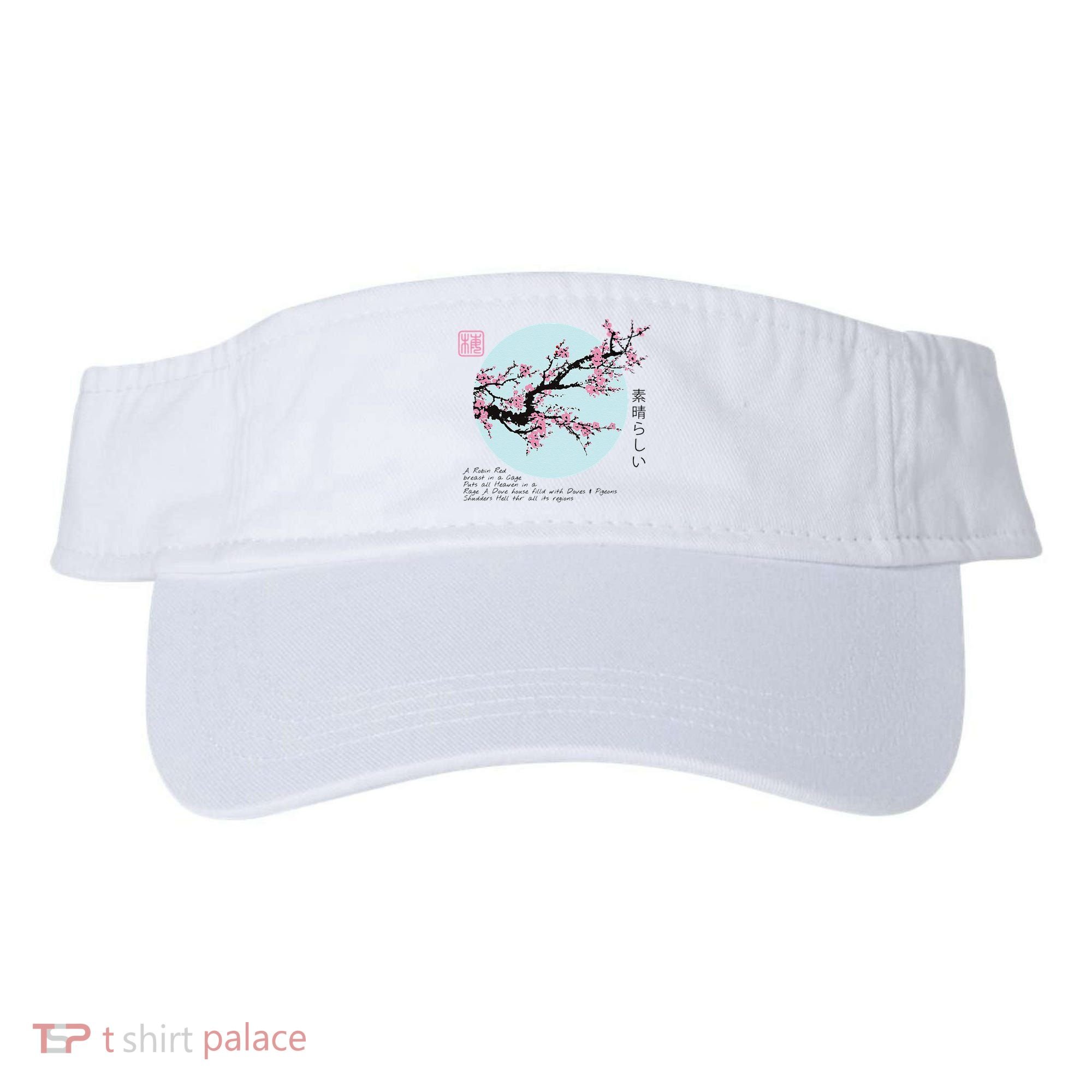 Cherry Blossom Aesthetic Japanese Harajuku Visor