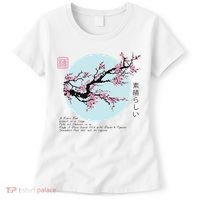 Cherry Blossom Aesthetic Japanese Harajuku Women's T-Shirt thumb 0