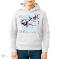 Cherry Blossom Aesthetic Japanese Harajuku Kids Hoodie thumb 4