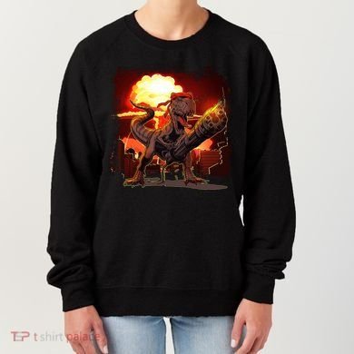 Comic Book Action Hero Movie Trex Dinosaur Women's Sweatshirt