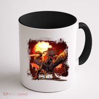 Comic Book Action Hero Movie Trex Dinosaur Coffee Mug thumb 1