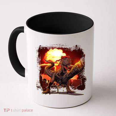 Comic Book Action Hero Movie Trex Dinosaur Coffee Mug