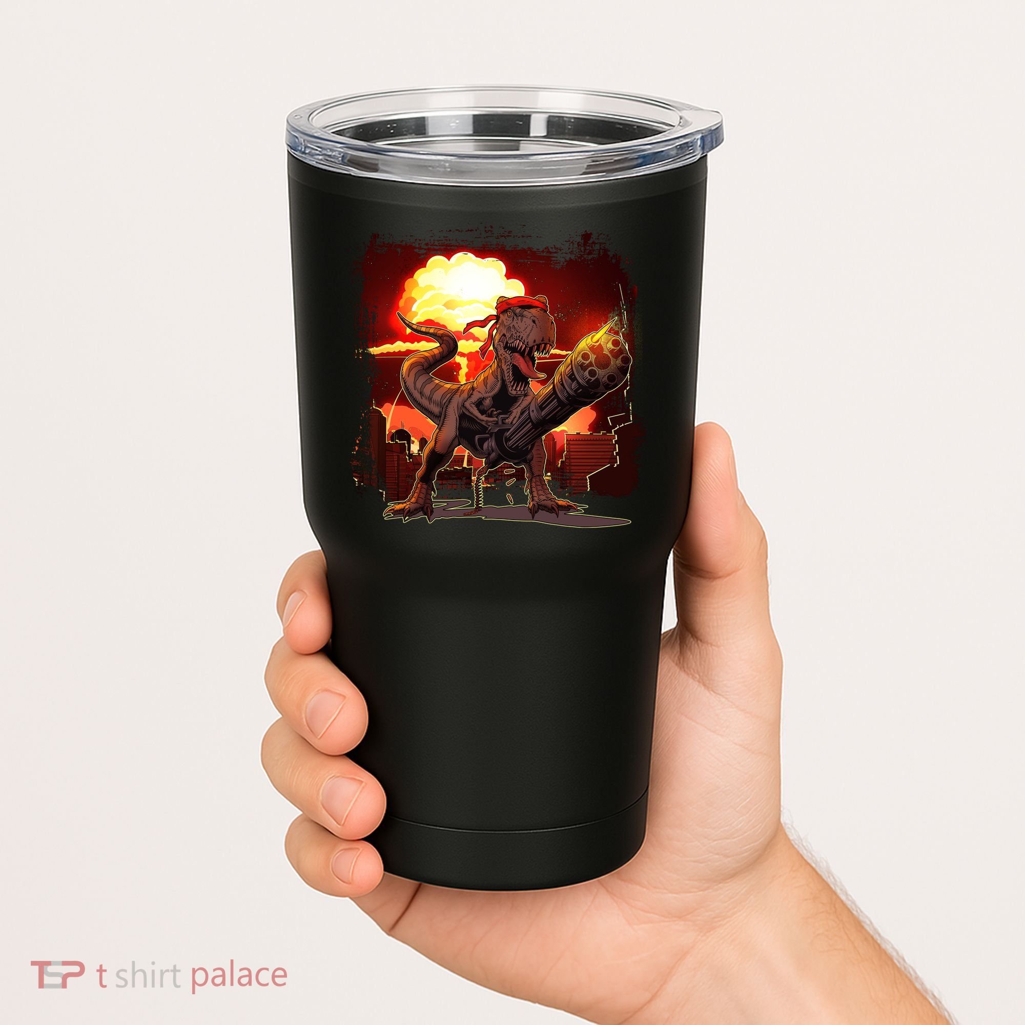 Comic Book Action Hero Movie Trex Dinosaur Tumbler