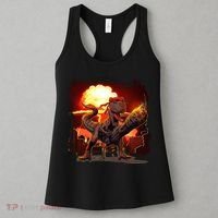 Comic Book Action Hero Movie Trex Dinosaur Women's Tank Top thumb 3