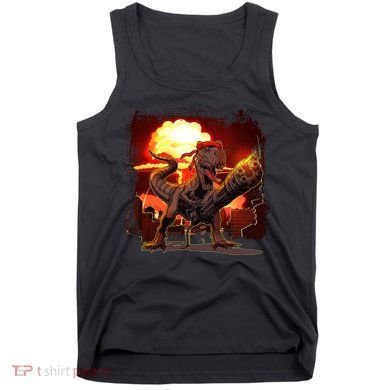 Comic Book Action Hero Movie Trex Dinosaur Tank Top