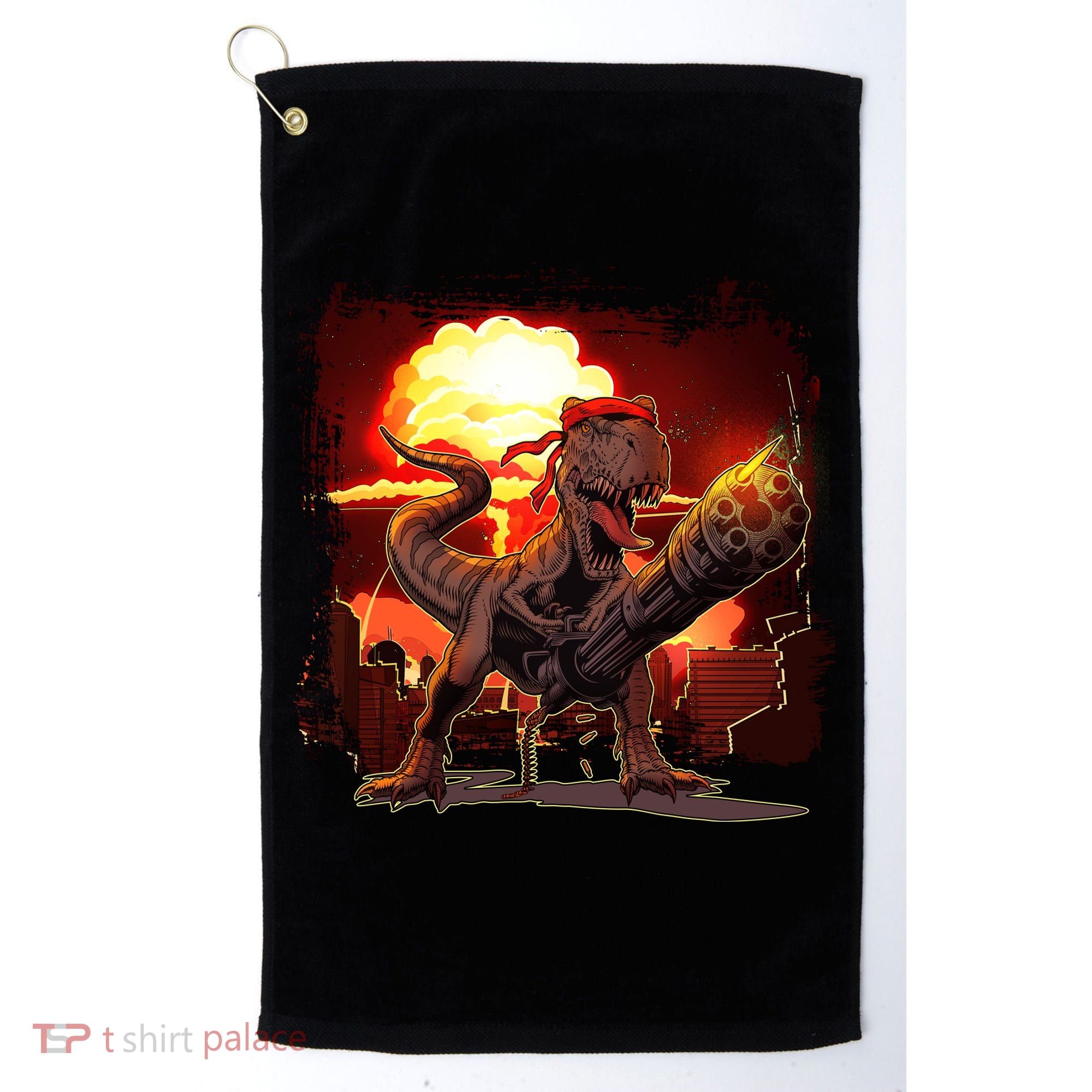 Comic Book Action Hero Movie Trex Dinosaur Golf Towel