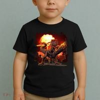 Comic Book Action Hero Movie Trex Dinosaur Toddler T-Shirt thumb 2
