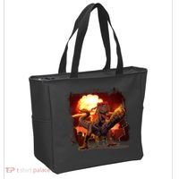 Comic Book Action Hero Movie Trex Dinosaur Tote Bag thumb 2