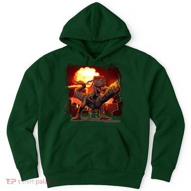 Comic Book Action Hero Movie Trex Dinosaur Hoodie