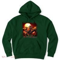 Comic Book Action Hero Movie Trex Dinosaur Hoodie thumb 0