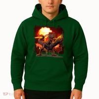 Comic Book Action Hero Movie Trex Dinosaur Hoodie thumb 2