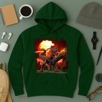 Comic Book Action Hero Movie Trex Dinosaur Hoodie thumb 3