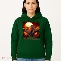 Comic Book Action Hero Movie Trex Dinosaur Hoodie thumb 5