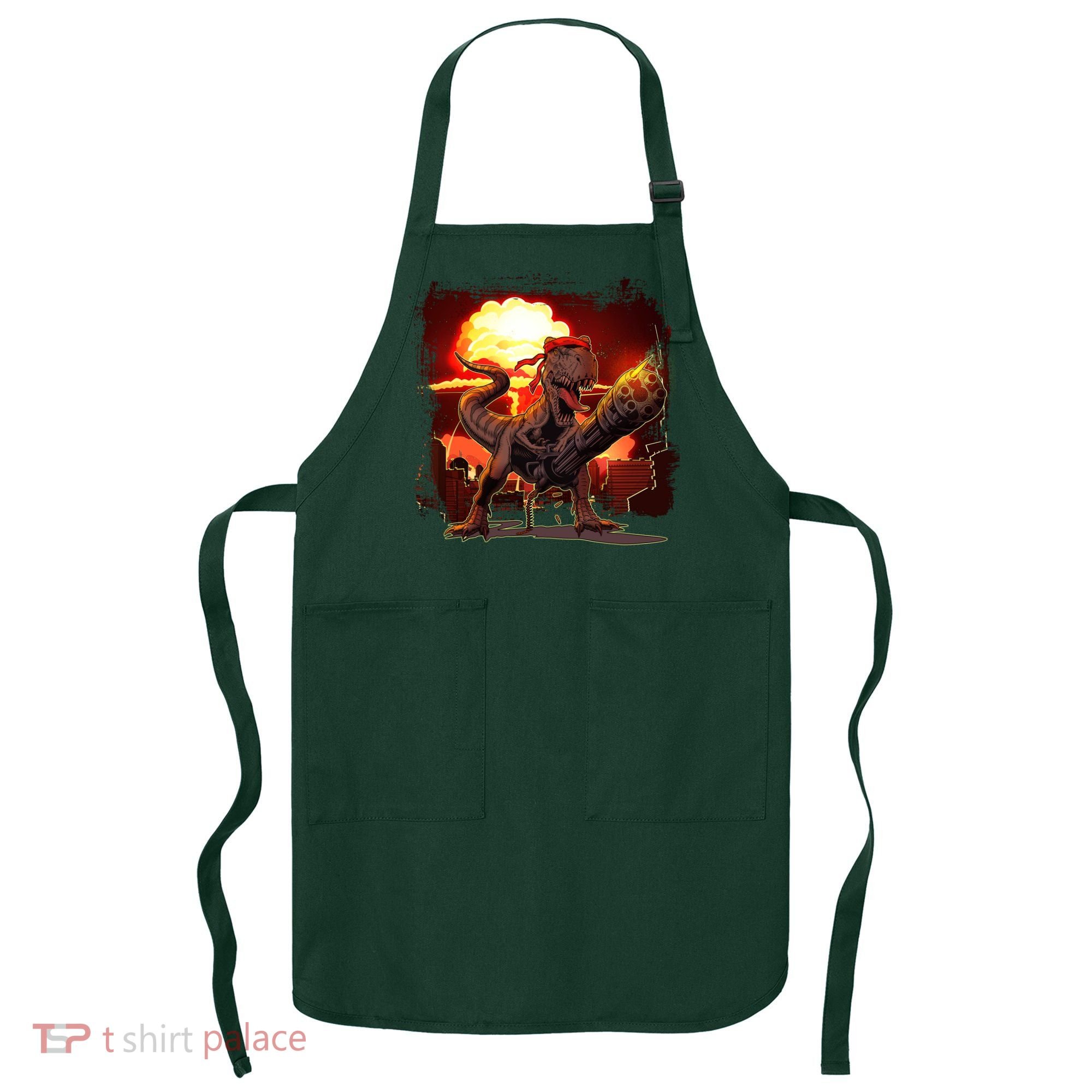 Comic Book Action Hero Movie Trex Dinosaur Apron