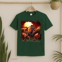 Comic Book Action Hero Movie Trex Dinosaur T-Shirt thumb 2