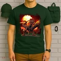 Comic Book Action Hero Movie Trex Dinosaur T-Shirt thumb 6