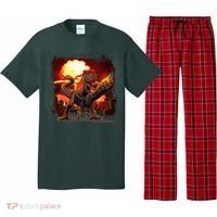 Comic Book Action Hero Movie Trex Dinosaur Pajama Set thumb 0