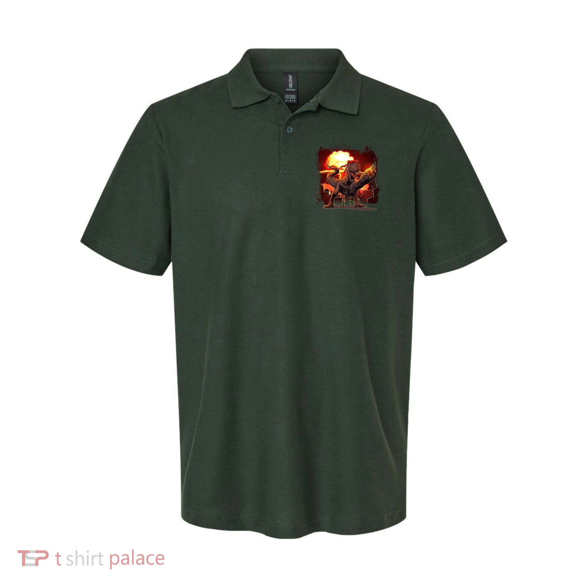 Comic Book Action Hero Movie Trex Dinosaur Polo