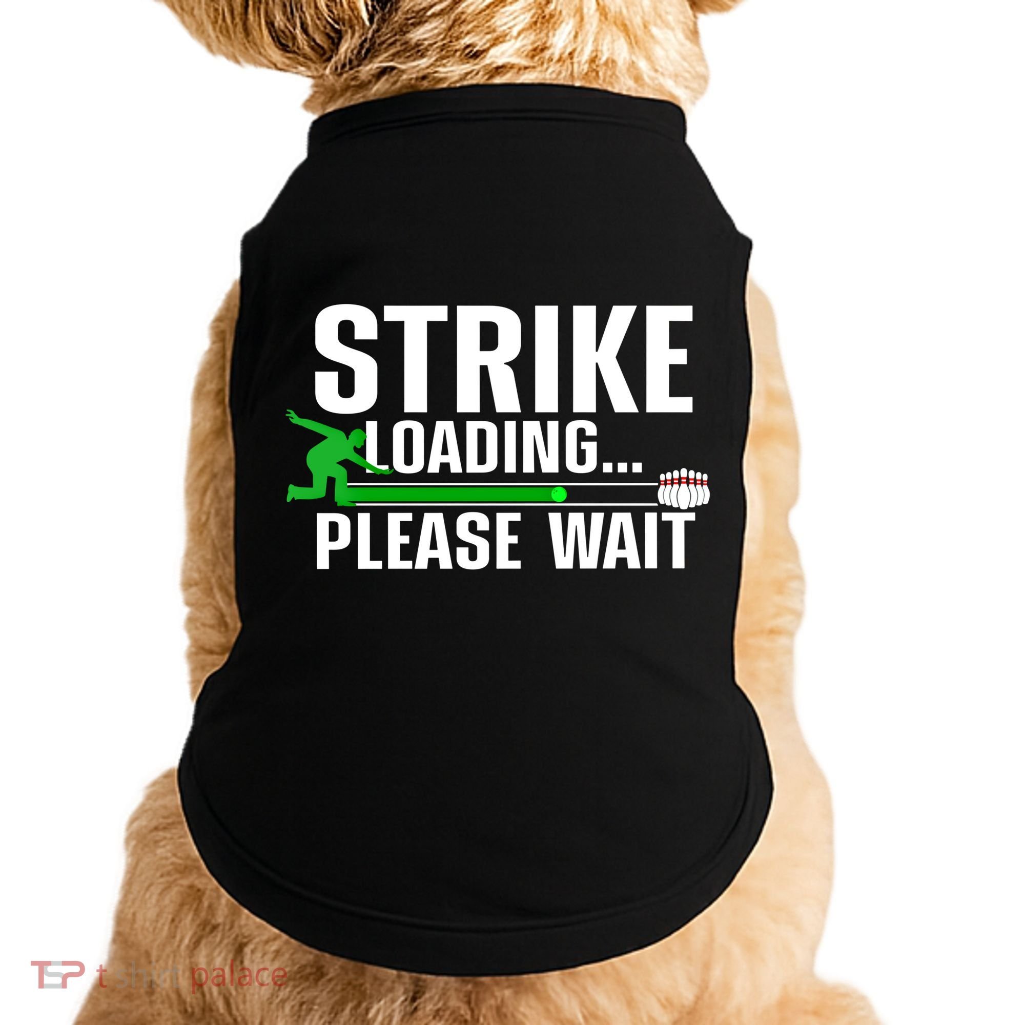 Cool Bowling Art Bowler Bowling Player Gift Doggie Tank