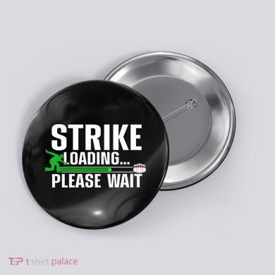 Cool Bowling Art Bowler Bowling Player Gift Button