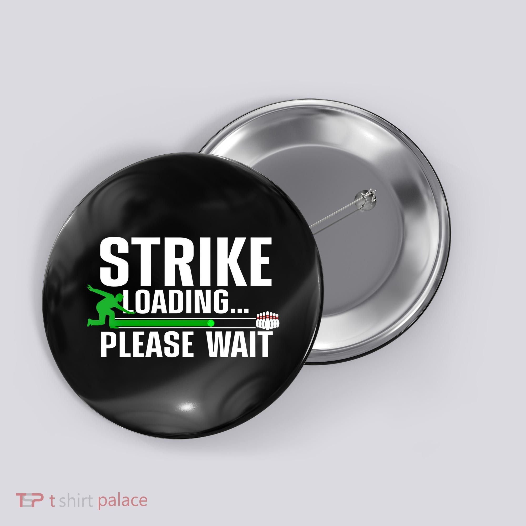 Cool Bowling Art Bowler Bowling Player Gift Button