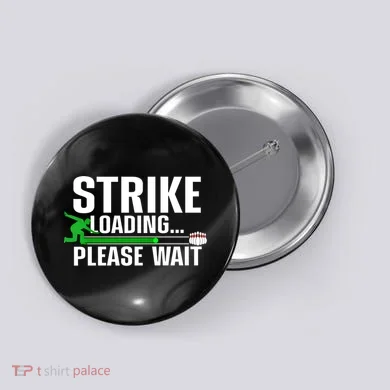 Cool Bowling Art Bowler Bowling Player Gift Button