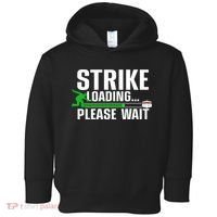 Cool Bowling Art Bowler Bowling Player Gift Toddler Hoodie thumb 0