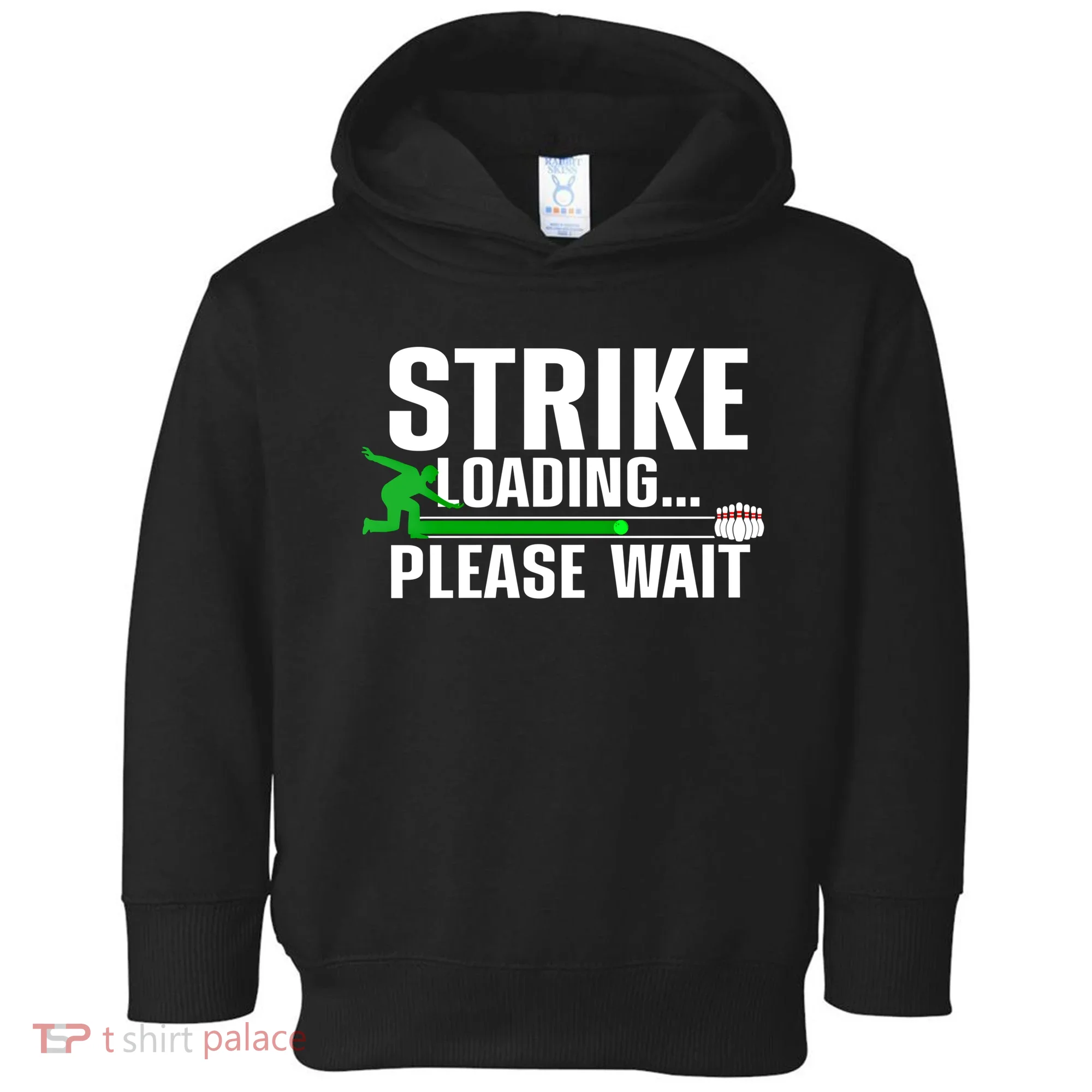 Cool Bowling Art Bowler Bowling Player Gift Toddler Hoodie