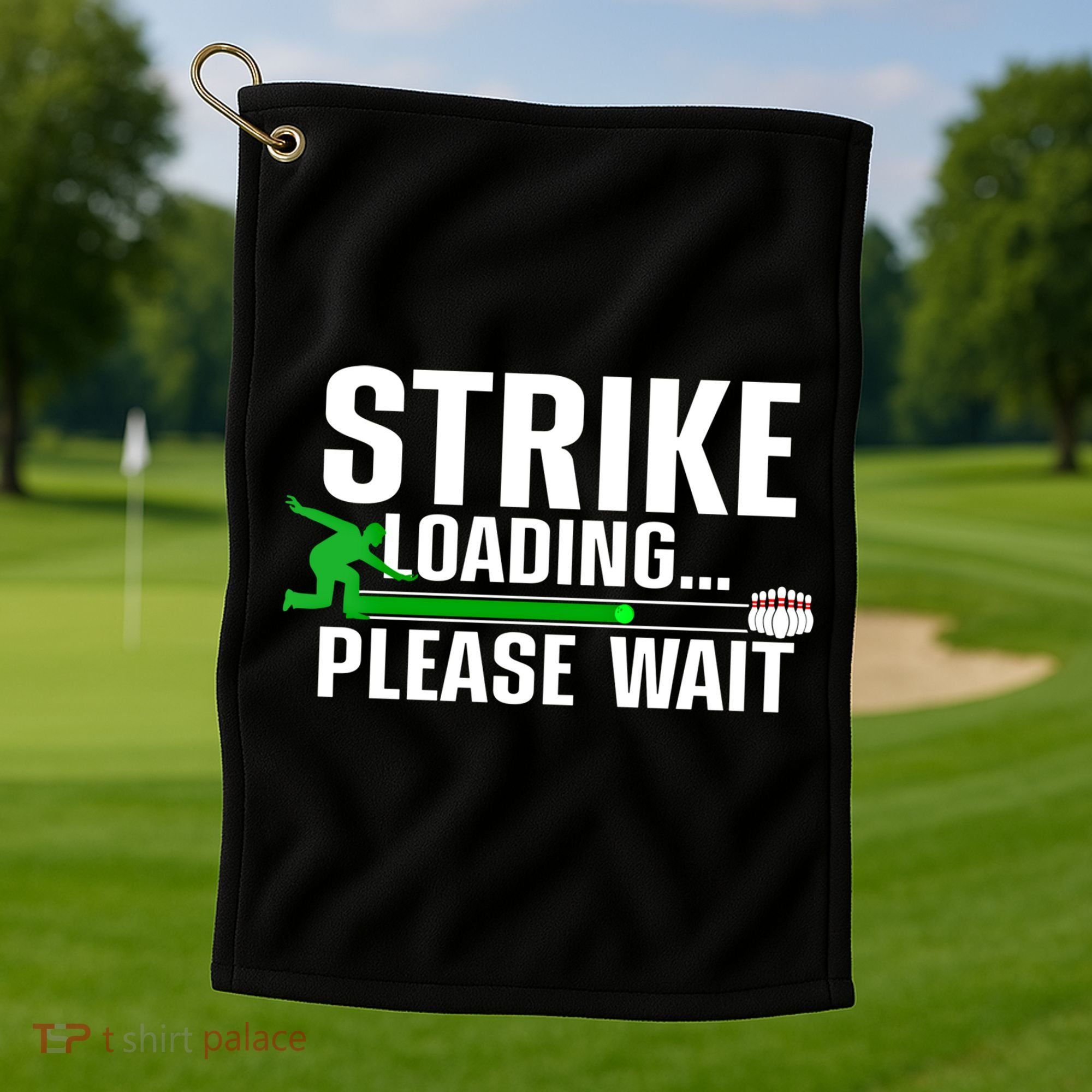 Cool Bowling Art Bowler Bowling Player Gift Golf Towel