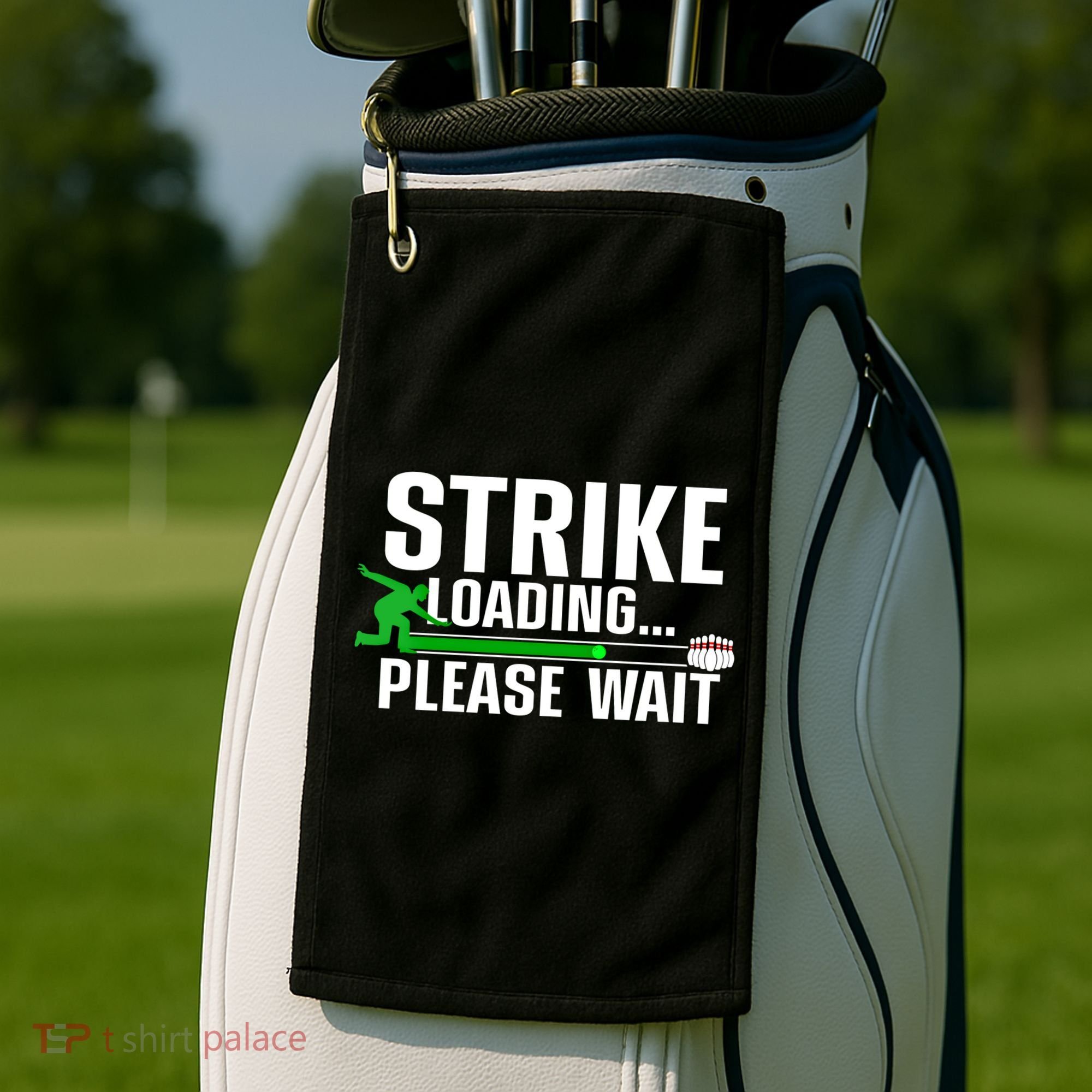 Cool Bowling Art Bowler Bowling Player Gift Golf Towel
