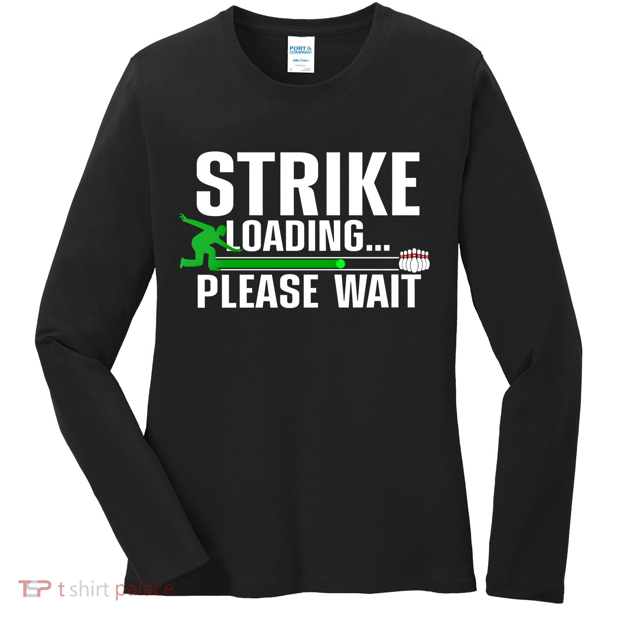 Cool Bowling Art Bowler Bowling Player Gift Women's Long Sleeve Shirt