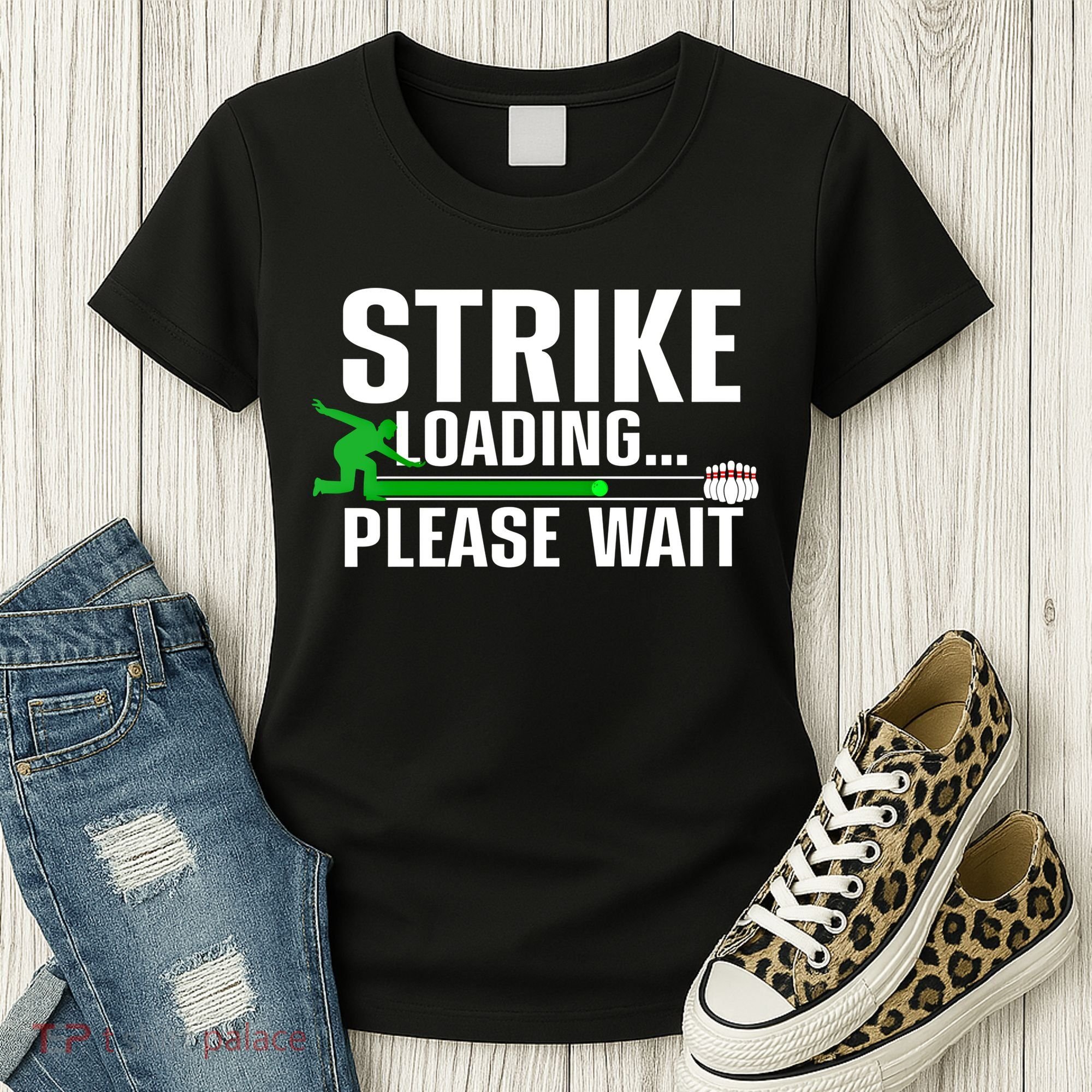 Cool Bowling Art Bowler Bowling Player Gift Women's T-Shirt