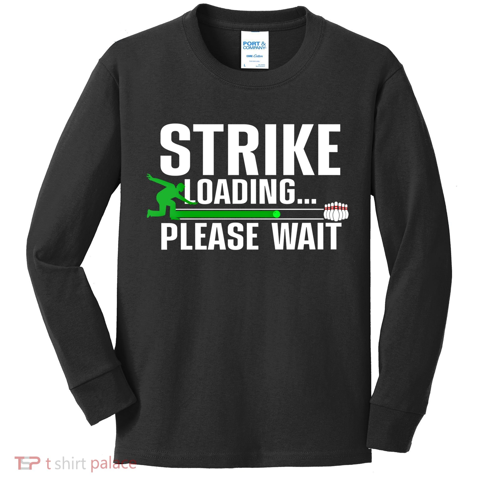 Cool Bowling Art Bowler Bowling Player Gift Kids Long Sleeve Shirt