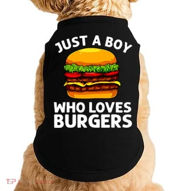 Cool Burger Art For Boy Hamburger Cheeseburger Lover Doggie Tank